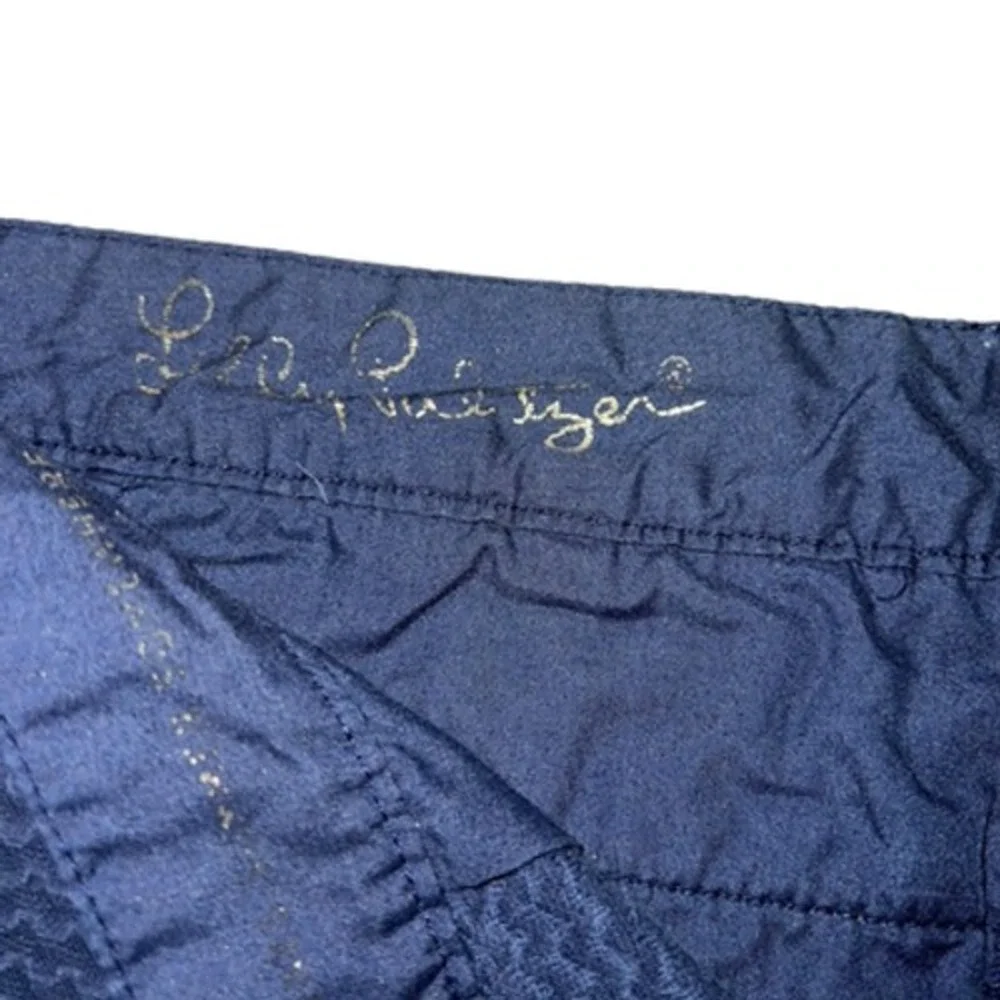 Lilly Pulitzer Buttercup Scallop Hem Shorts 2 Coastal Resort Preppy Golfcore